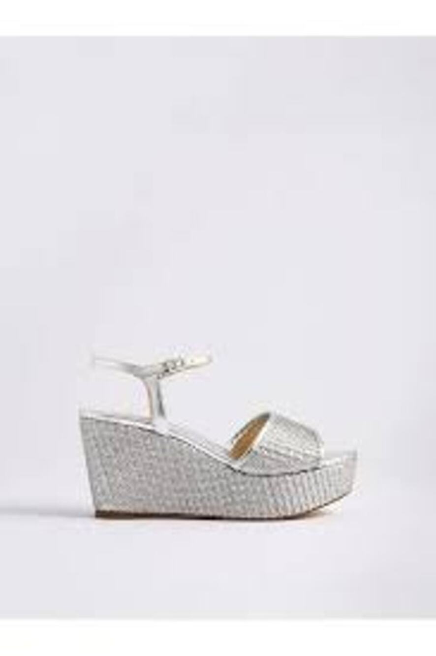 Marion Parke New In Box Haven Wedge Silver 41